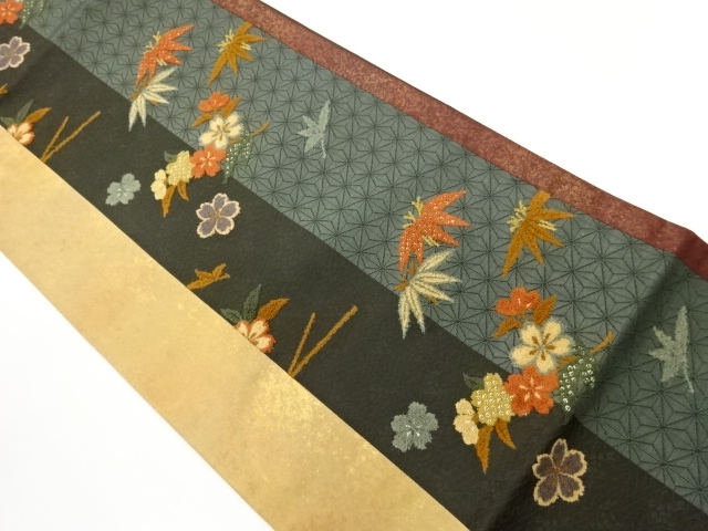 Japanese Kimono / Fukuro Obi Silk